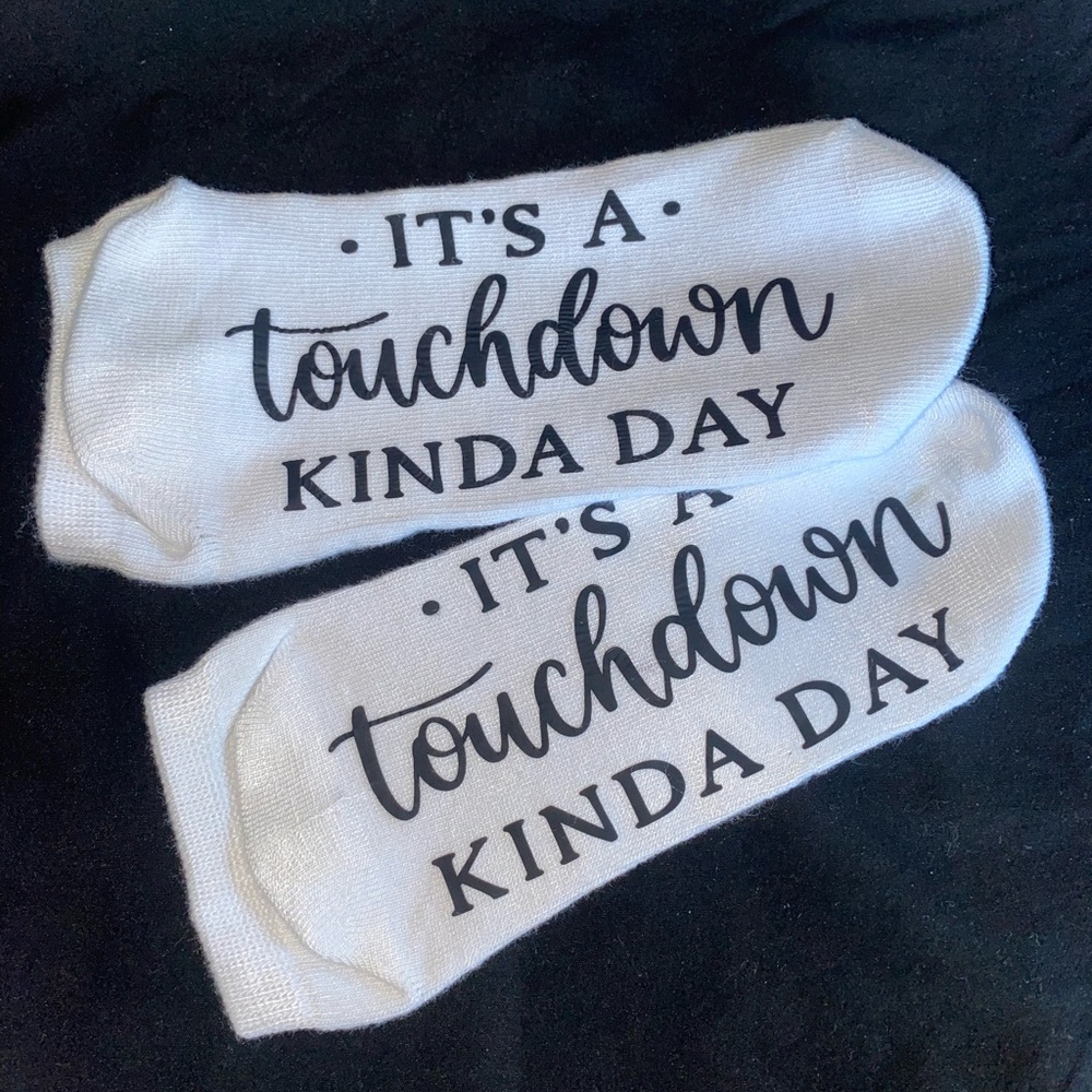 It’s a touchdown kinda day football socks